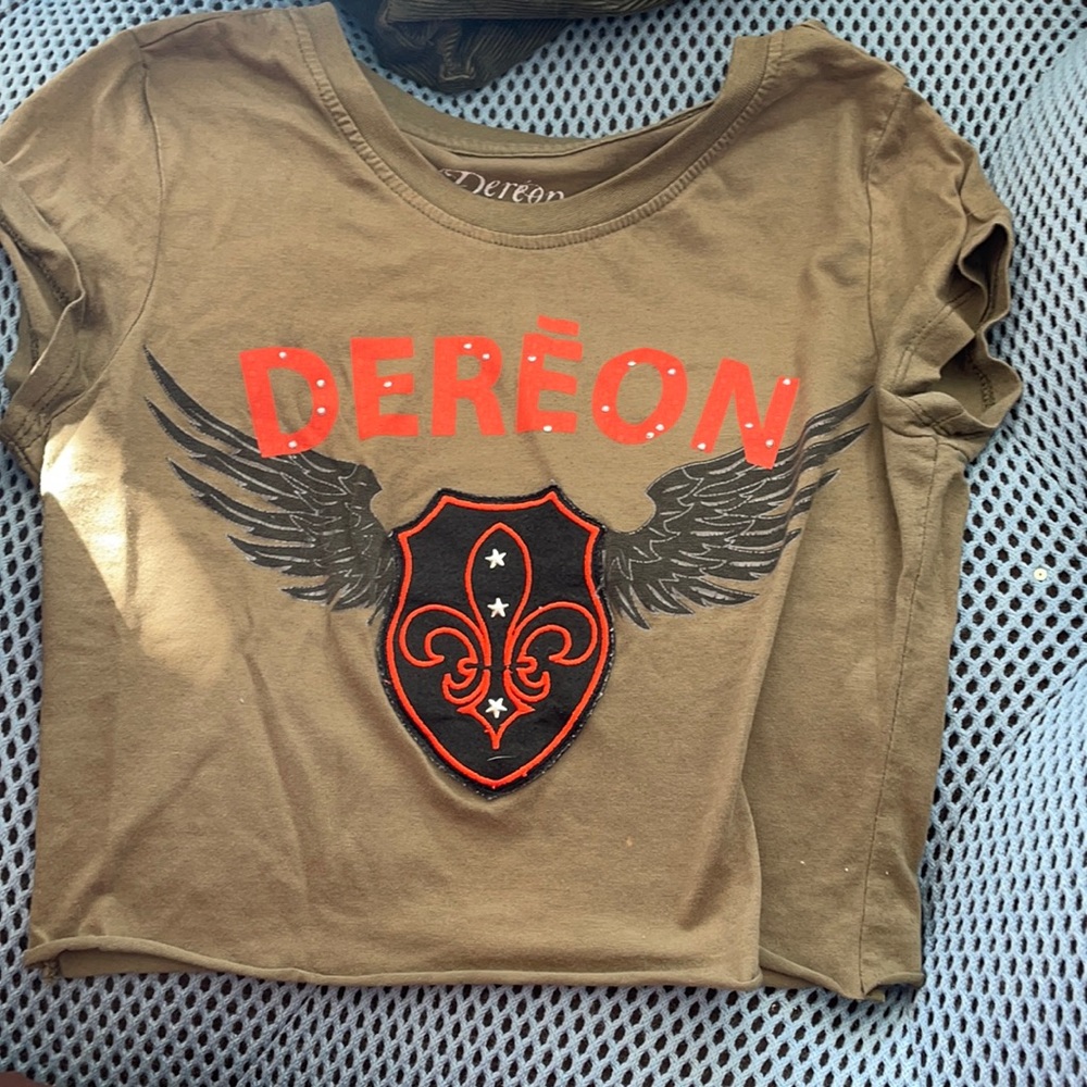 Y2k army green crop top